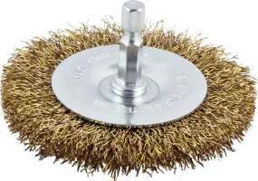 Vulcan 322201OR Wire Wheel Brush, 4 in Dia, 1/4 in Quick Change Shank in Arbor/Shank :CD: QUANTITY: 1