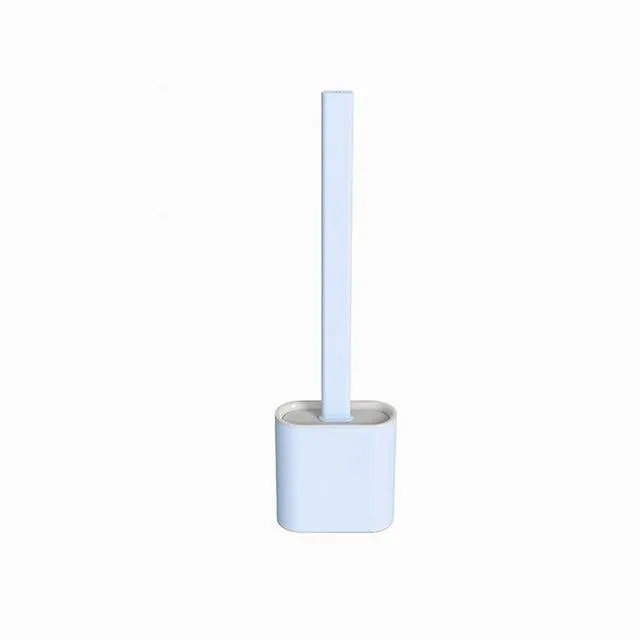 Wall Mounted Spotless Silicone Toilet Brush With Holder